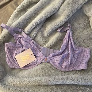 Brand new with tags Savage X Fenty purple lace bra, size 38D